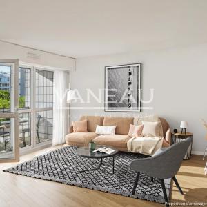 4 pièces modernes, étage élevé, balcon, 3 chambres