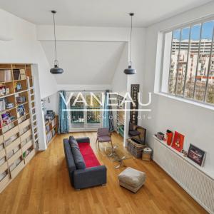 PARIS XVe - Saint-Lambert - Loft en duplex, dernier étage refait