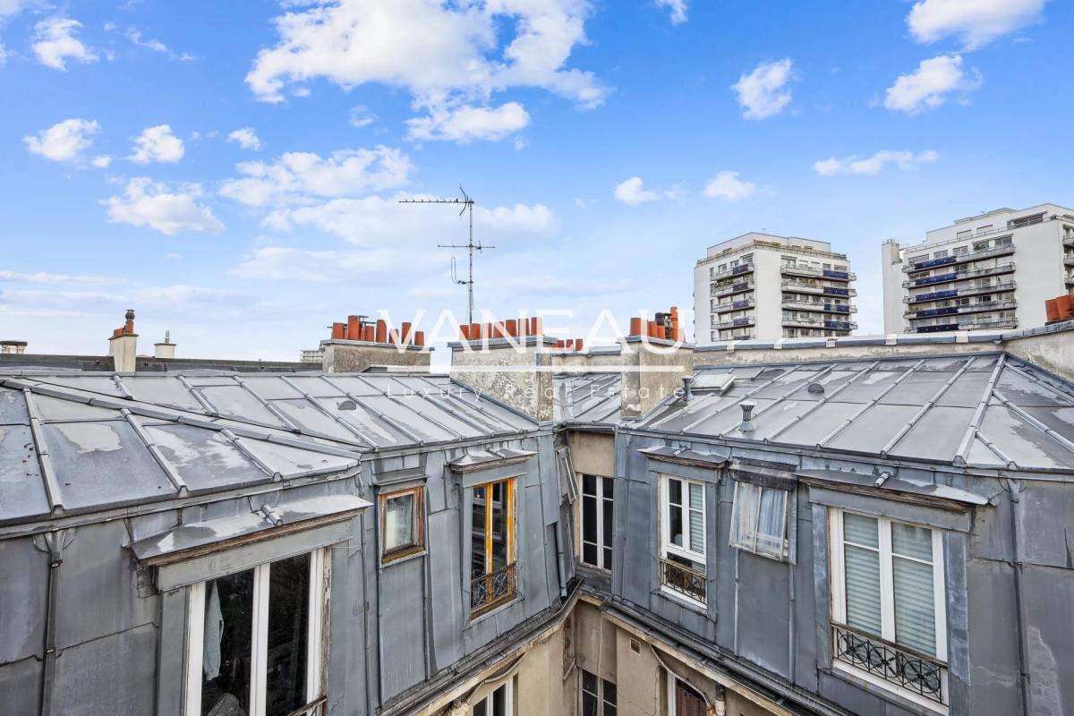 Dernier étage deux pièces vue toits 29.06 M²